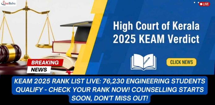 High Court of Kerala Latest 2025 KEAM Verdict, Analysis & FOMO Update- VisaBabu